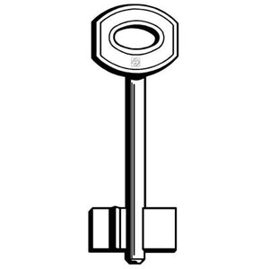 CHIAVE DOPPIA MAPPA JUWEL JW35 SILCA - OTTONE NICHELATO- 5 pezzi