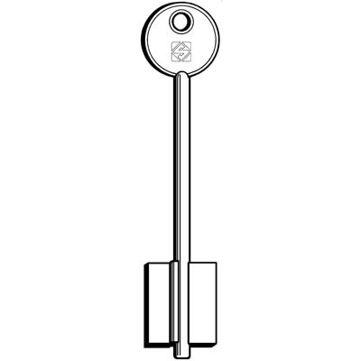 CHIAVE DOPPIA MAPPA MASTER SAFE MIA 5MS1 SILCA - OTTONE NICHELATO- 5 pezzi