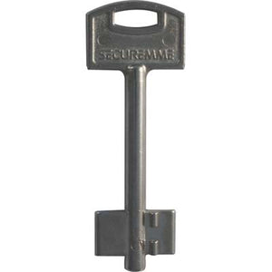 CHIAVE DOPPIA MAPPA SECUREMME - OTTONE NICHELATO- 5 pezzi