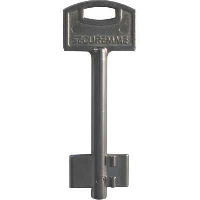 CHIAVE DOPPIA MAPPA SECUREMME - OTTONE NICHELATO- 5 pezzi