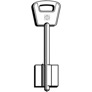 CHIAVE DOPPIA MAPPA OMEC 5OC1 SILCA - OTTONE NICHELATO- 5 pezzi