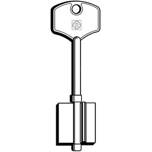 CHIAVE DOPPIA MAPPA POTENT 5PT2 SILCA - OTTONE NICHELATO- 5 pezzi