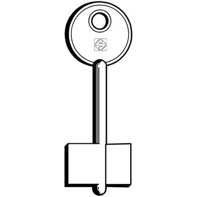 CHIAVE DOPPIA MAPPA CR R SILCA - OTTONE NICHELATO- 5 pezzi