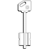 CHIAVE DOPPIA MAPPA CR 5R14 SILCA - OTTONE NICHELATO- 5 pezzi