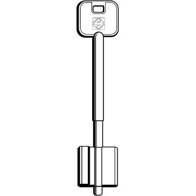 CHIAVE DOPPIA MAPPA CR 5R11 SILCA - OTTONE NICHELATO- 5 pezzi
