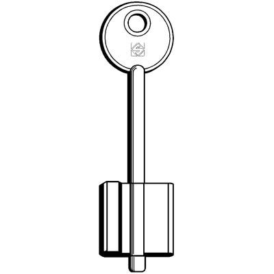 CHIAVE DOPPIA MAPPA CR RLC SILCA - OTTONE NICHELATO- 5 pezzi