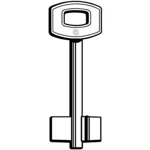 CHIAVE DOPPIA MAPPA SIBI SAB S SILCA - OTTONE NICHELATO- 5 pezzi
