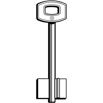 CHIAVE DOPPIA MAPPA SIBI SAB SM SILCA - OTTONE NICHELATO- 5 pezzi