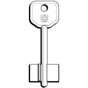 CHIAVE DOPPIA MAPPA ATRA 5AT5 SILCA - OTTONE NICHELATO- 5 pezzi