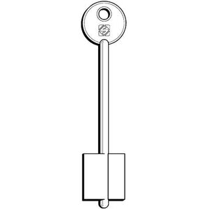 CHIAVE DOPPIA MAPPA ANTONIOLI ALLT SILCA - OTTONE NICHELATO- 5 pezzi