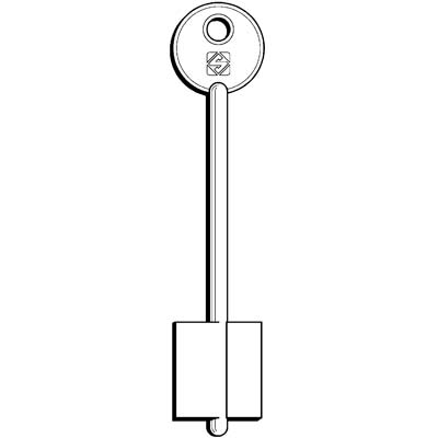 CHIAVE DOPPIA MAPPA ANTONIOLI ALLT SILCA - OTTONE NICHELATO- 5 pezzi