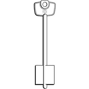CHIAVE DOPPIA MAPPA CERUTTI 5C9 SILCA - OTTONE NICHELATO- 5 pezzi