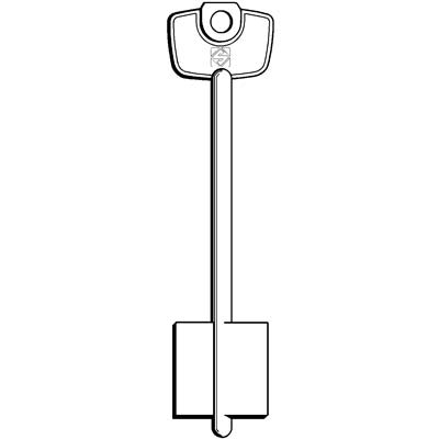 CHIAVE DOPPIA MAPPA CERUTTI 5C9 SILCA - OTTONE NICHELATO- 5 pezzi