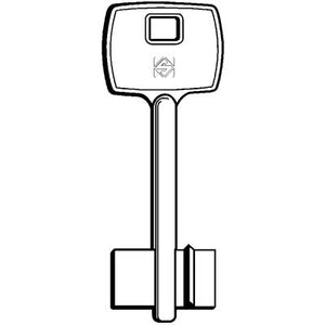 CHIAVE DOPPIA MAPPA CORBIN 5CB1 SILCA - OTTONE NICHELATO- 5 pezzi