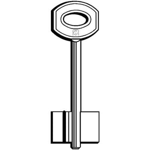 CHIAVE DOPPIA MAPPA JUWEL BURG 5JW1 SILCA - OTTONE NICHELATO- 5 pezzi