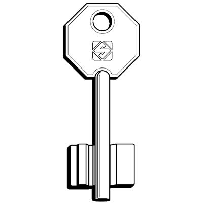 CHIAVE DOPPIA MAPPA POTENT 5PT13 SILCA - OTTONE NICHELATO- 5 pezzi