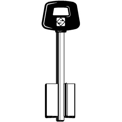 CHIAVE DOPPIA MAPPA SAB 5SAB6P SILCA - OTTONE NICHELATO- 2 pezzi