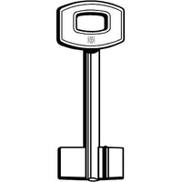 CHIAVE DOPPIA MAPPA SECUREMME SF SILCA - OTTONE NICHELATO- 5 pezzi