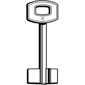 CHIAVE DOPPIA MAPPA SECUREMME SF SILCA - OTTONE NICHELATO- 5 pezzi