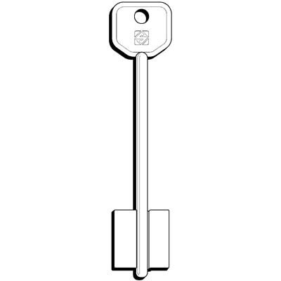 CHIAVE DOPPIA MAPPA ATRA 5AT9 SILCA - OTTONE NICHELATO- 5 pezzi