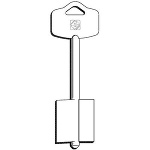 CHIAVE DOPPIA MAPPA ESETY 5EY20 SILCA - OTTONE NICHELATO- 5 pezzi