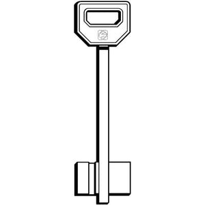 CHIAVE DOPPIA MAPPA FIAM FQC SILCA - OTTONE NICHELATO- 5 pezzi