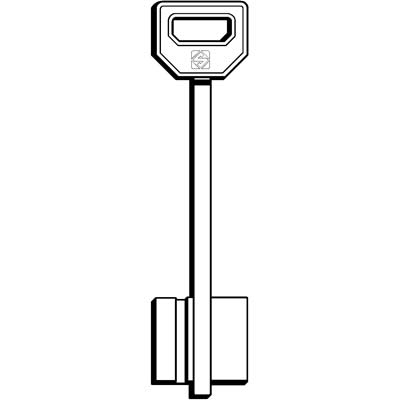 CHIAVE DOPPIA MAPPA FIAM FQL SILCA - OTTONE NICHELATO- 5 pezzi