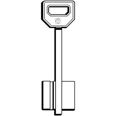CHIAVE DOPPIA MAPPA FIAM FQM SILCA - OTTONE NICHELATO- 5 pezzi