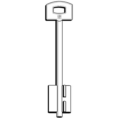 CHIAVE DOPPIA MAPPA SECUREMME 5SCM12 SILCA - OTTONE NICHELATO- 5 pezzi