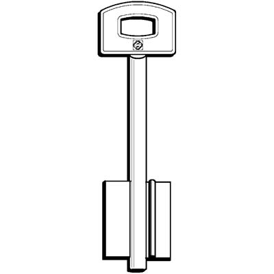 CHIAVE DOPPIA MAPPA SECUREMME 5SCM8 SILCA - OTTONE NICHELATO- 5 pezzi