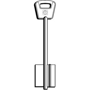 CHIAVE DOPPIA MAPPA BETA BELC SILCA - OTTONE NICHELATO- 5 pezzi