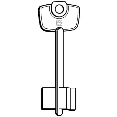 CHIAVE DOPPIA MAPPA CERUTTI CN SILCA - OTTONE NICHELATO- 5 pezzi