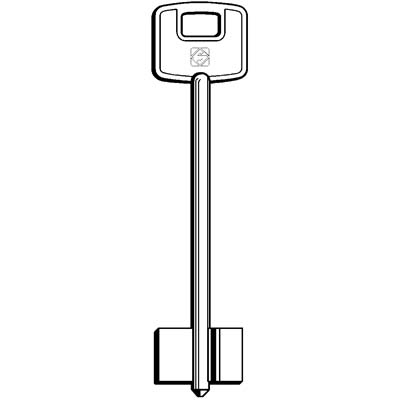 CHIAVE DOPPIA MAPPA CISA CSMC SILCA - OTTONE NICHELATO- 5 pezzi