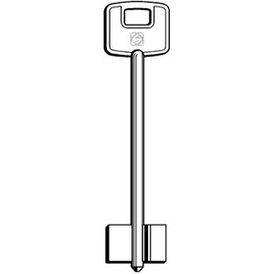 CHIAVE DOPPIA MAPPA CISA CSMC SILCA - OTTONE NICHELATO- 5 pezzi