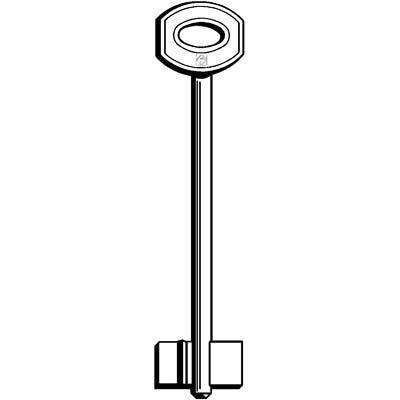 CHIAVE DOPPIA MAPPA JUWEL JW70 SILCA - OTTONE NICHELATO- 5 pezzi