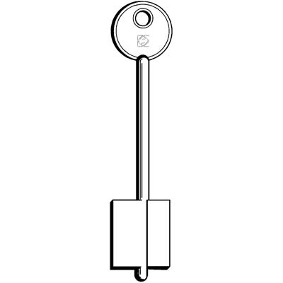CHIAVE DOPPIA MAPPA CR RL SILCA - OTTONE NICHELATO- 5 pezzi