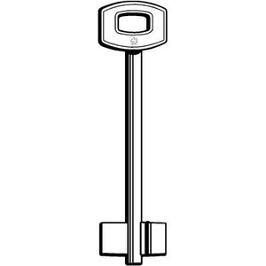 CHIAVE DOPPIA MAPPA SECUREMME SB SILCA - OTTONE NICHELATO- 5 pezzi