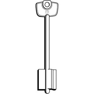 CHIAVE DOPPIA MAPPA CERUTTI 5C6 SILCA - OTTONE NICHELATO- 5 pezzi
