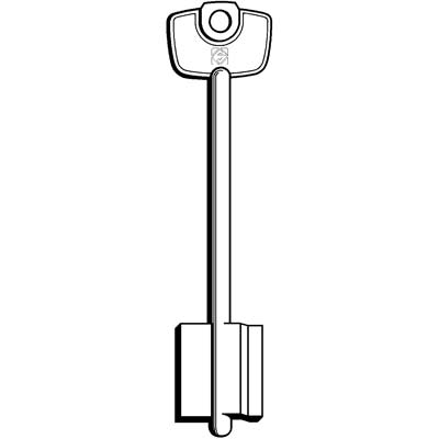 CHIAVE DOPPIA MAPPA CERUTTI 5C6 SILCA - OTTONE NICHELATO- 5 pezzi