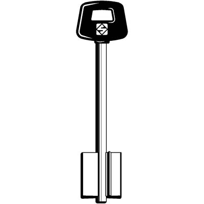 CHIAVE DOPPIA MAPPA SAB 5SAB8P SILCA - OTTONE NICHELATO- 5 pezzi