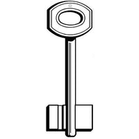 CHIAVE DOPPIA MAPPA RG RGC SILCA - OTTONE NICHELATO- 5 pezzi