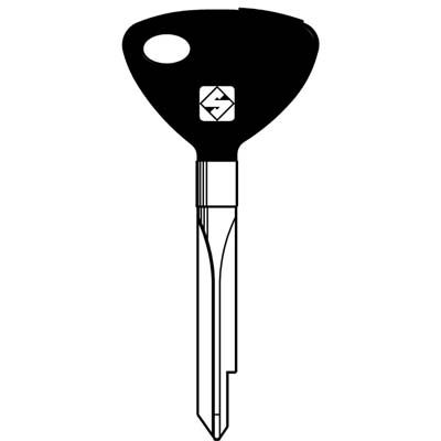 CHIAVE A CROCE BURG FIAM XBW1P SILCA - OTTONE NICHELATO- 5 pezzi