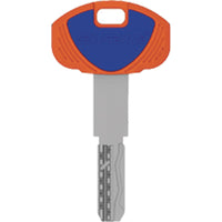 CHIAVE PUNZONATA EVO K64 1A SECUREMME - OTTONE NICHELATO- 5 pezzi