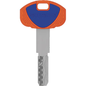 CHIAVE PUNZONATA EVO K64 1A SECUREMME - OTTONE NICHELATO- 5 pezzi