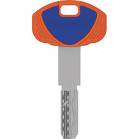 CHIAVE PUNZONATA EVO K64 1B SECUREMME - OTTONE NICHELATO- 5 pezzi