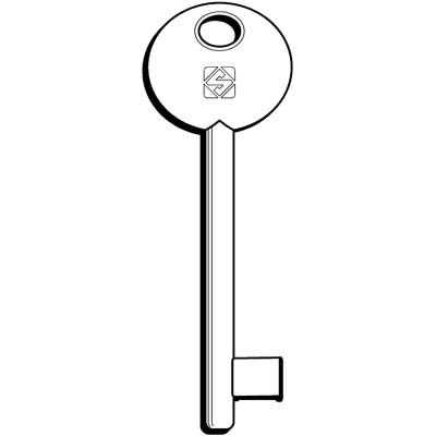 CHIAVE PATENT 6P2D SILCA - OTTONE NICHELATO- 5 pezzi