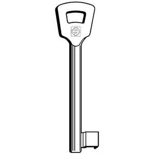 CHIAVE PATENT 7NFHL SILCA - OTTONE- 5 pezzi