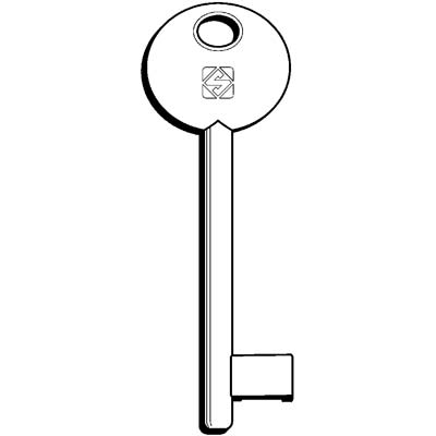 CHIAVE PATENT 6P3D SILCA - OTTONE- 5 pezzi