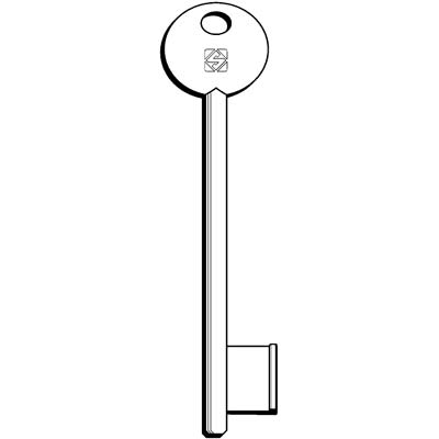 CHIAVE PATENT 6P7S SILCA - OTTONE- 5 pezzi