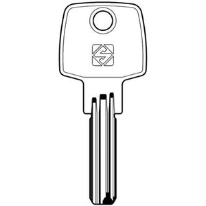 CHIAVE PUNZONATA CISA CS48 SILCA - OTTONE NICHELATO- 5 pezzi